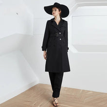 Load image into Gallery viewer, Crystal Trench Coat || Black
