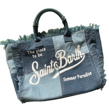 Load image into Gallery viewer, St Barth’s Fringe Bag || Denim
