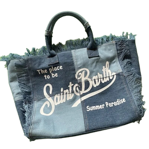 St Barth’s Fringe Bag || Denim