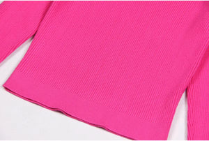 Marcella Sweater || Hot Pink