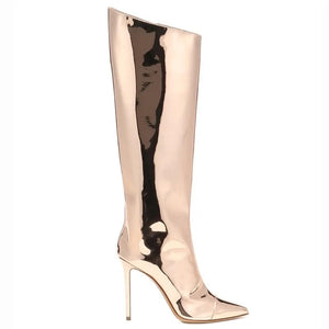 Beyoncé metallic boots cheap