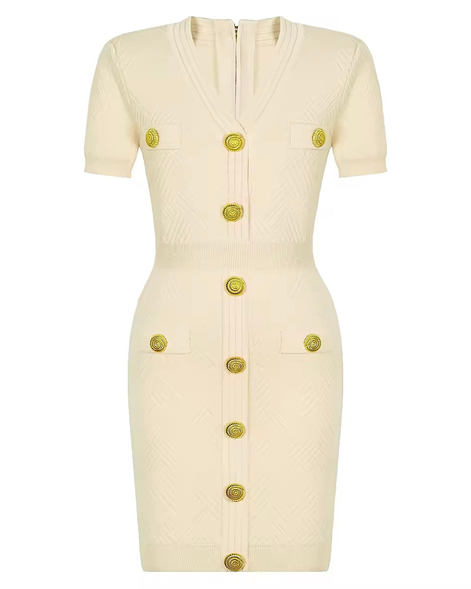 Elodie Dress || Beige