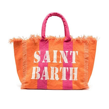 Load image into Gallery viewer, St Barth’s Fringe Bag || Orange
