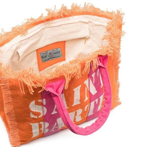 St Barth’s Fringe Bag || Orange