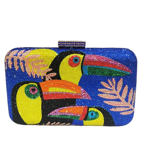 crystal clutch toucan