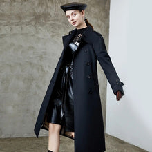 Load image into Gallery viewer, Crystal Trench Coat || Black
