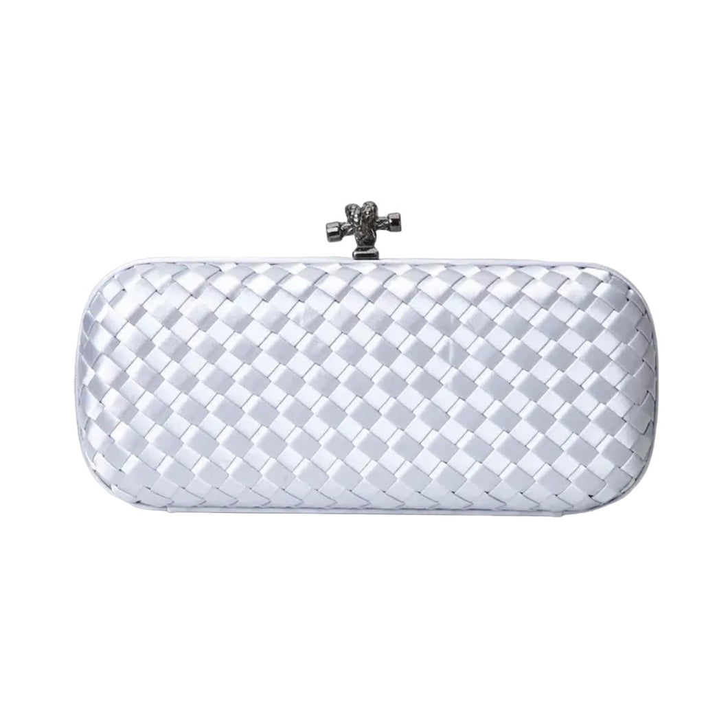 Nicolette Clutch || Silver