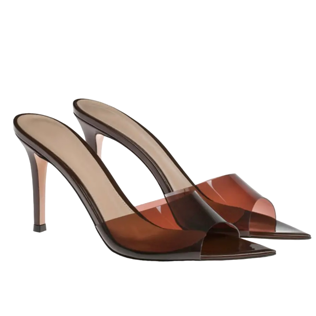 Amina Heels || Brown