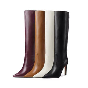 Designer boots Balmain boots ysl boots loewe sexy calf boots leather Stuart weitzman Amina muaddi 