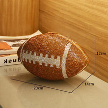 Load image into Gallery viewer, Football Clutch || Brown
