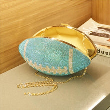 Load image into Gallery viewer, Football Clutch || Blue
