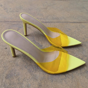 Amina Heels || Yellow