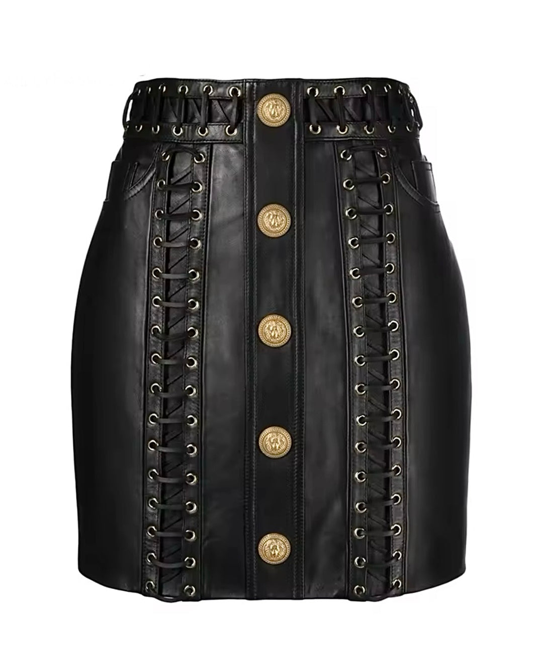 Faux Leather Skirt