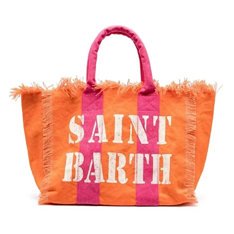 St Barth’s Fringe Bag || Orange