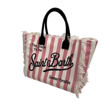 Load image into Gallery viewer, St Barth’s Fringe Bag || Striped
