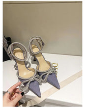 Load image into Gallery viewer, Mira Heels || Purple Sparkle
