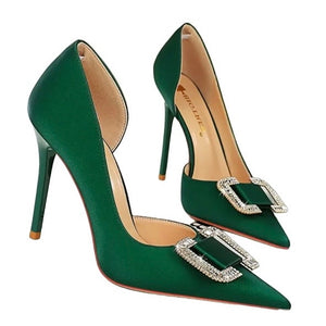 Chloe Heels || Green