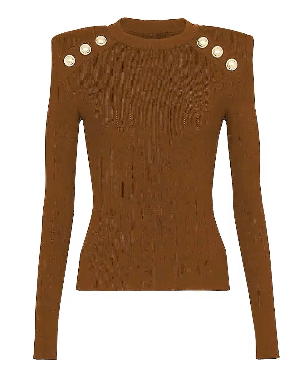 Marcella Sweater || Brown