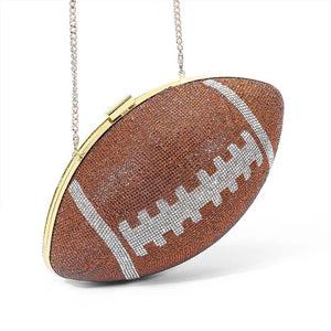 Football Clutch || Brown