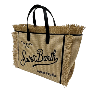 St Barth’s Fringe Bag || Natural