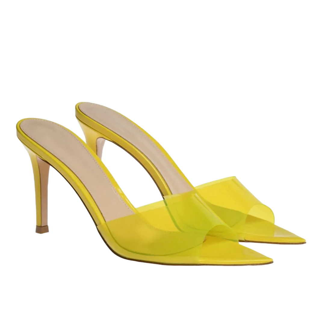 Amina Heels || Yellow