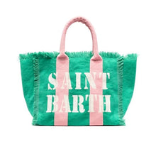 Load image into Gallery viewer, St Barth’s Fringe Bag || Seafoam
