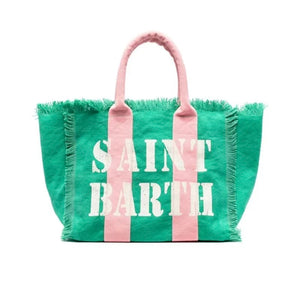 St Barth’s Fringe Bag || Seafoam