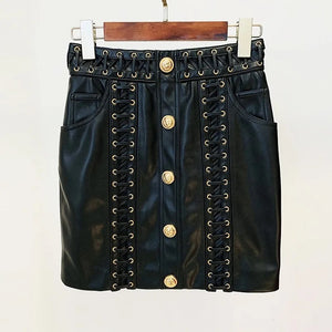 Faux Leather Skirt