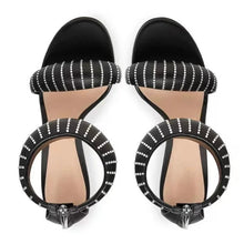 Load image into Gallery viewer, Jodie Heels || Black Rhinestone
