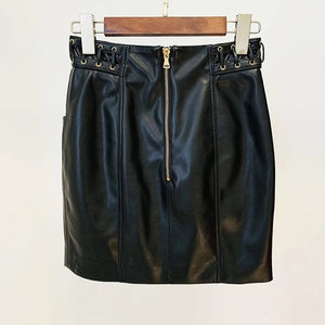 Faux Leather Skirt