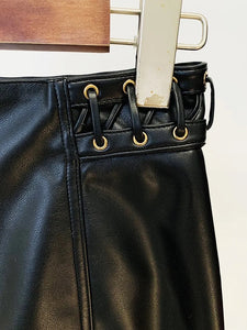 Faux Leather Skirt