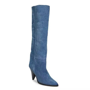 Aritzia Boots || Denim Tall