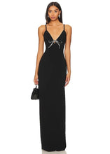 Load image into Gallery viewer, Black long gown revolve cheap revolve dress
