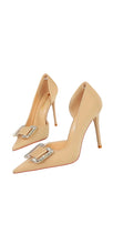 Load image into Gallery viewer, Chloe Heels || Nude
