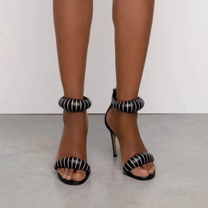 Jodie Heels || Black Rhinestone