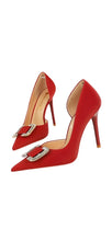 Load image into Gallery viewer, Chloe Heels || Red
