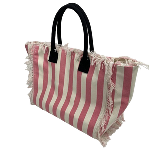 St Barth’s Fringe Bag || Striped