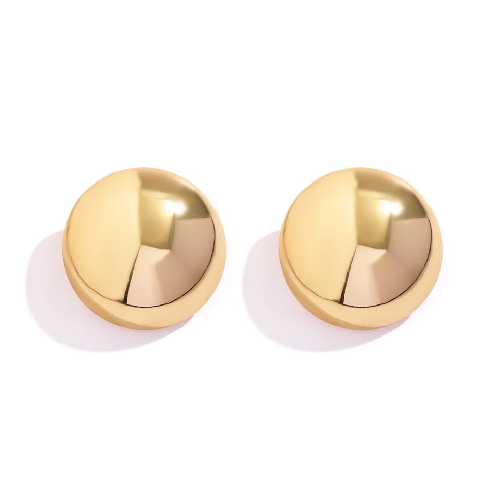 Gold Stud Earrings