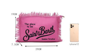 St Barth’s Clutch || Pink