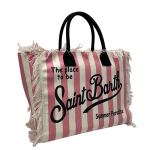 St Barth’s Fringe Bag || Striped