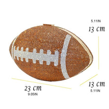 Load image into Gallery viewer, Football Clutch || Brown
