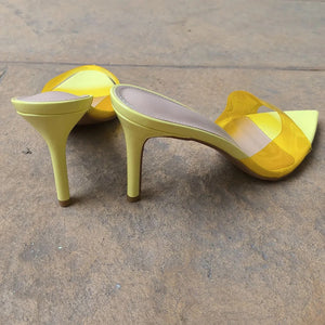 Amina Heels || Yellow