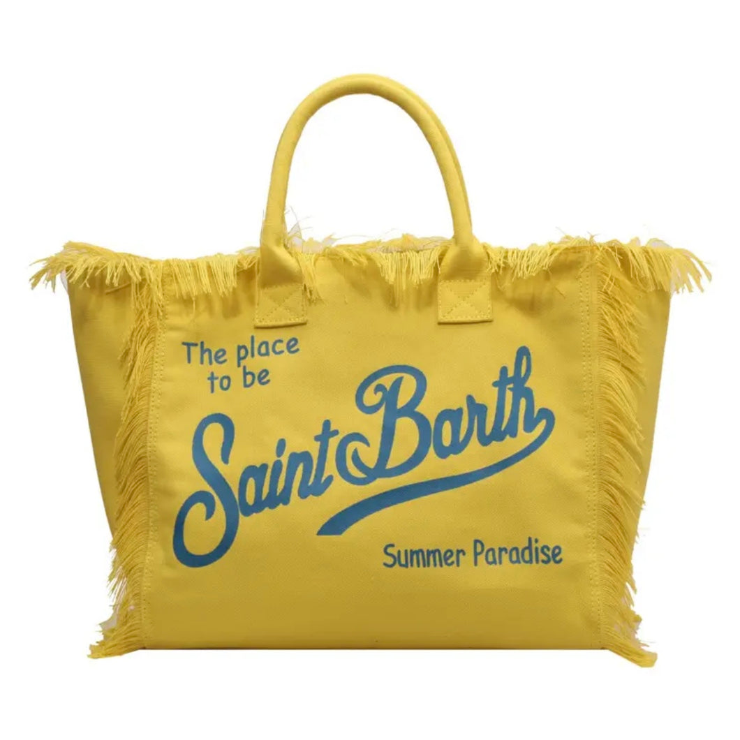 St Barth’s Fringe Bag || Yellow