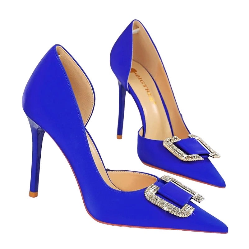 Chloe Heels || Blue