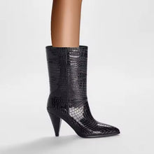 Load image into Gallery viewer, Designer boots Balmain boots ysl boots loewe sexy calf boots leather Stuart weitzman Amina muaddi 
