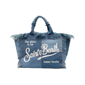 St Barth’s Fringe Bag || Denim