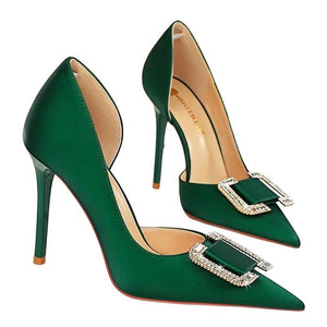 Chloe Heels || Green