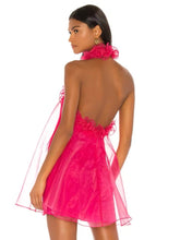 Load image into Gallery viewer, Pink babydoll chiffon dress revolve asos house of Cb meshki ohpolly hot Miami styles
