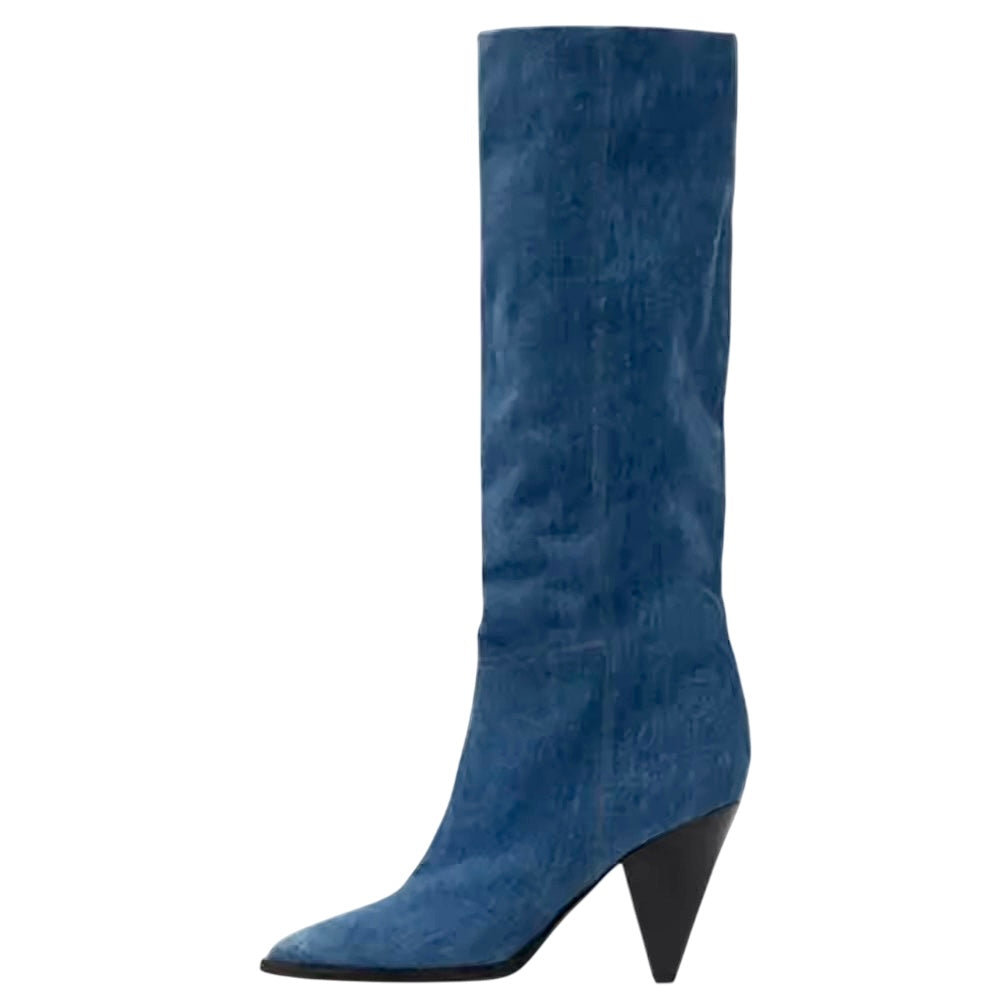 Aritzia Boots || Denim Tall