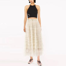 Load image into Gallery viewer, Ruffle maxi dress designer skirt ruffle skirt revolve skirt Bloomingdale’s
